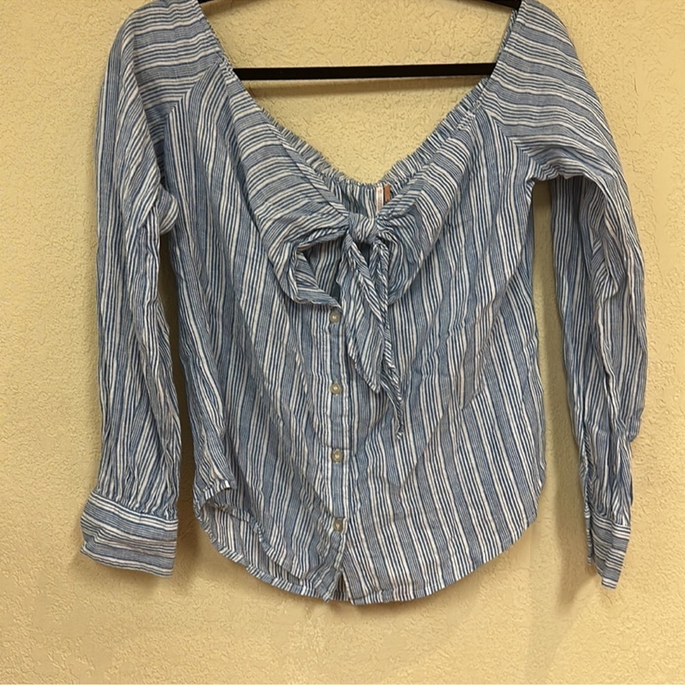 Free People womans Hello There Beautiful off shoulder top - Picture 4 of 8